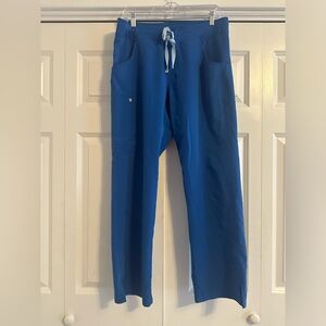 FIGS Kade Cargo Scrub Pants Royal Blue Size M set
